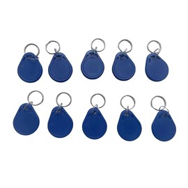 YARONGTECH - Llavero RFID de 13,56 MHZ, etiquetas de control de acceso, color azul (paquete de 10)