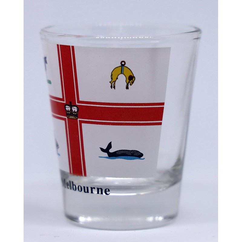 Melbourne Australia Coat of Arms Shot Glass