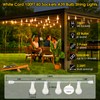 Larkvue 100FT Outdoor String Lights, LED Patio Lights with 42