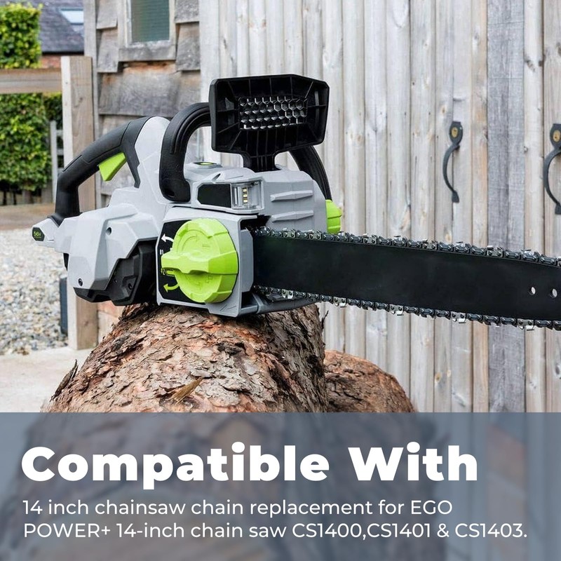 14" Chainsaw Chain Replacement for EGO Chain Saw CS1400,CS1401,CS1403,AC1400 Chainsaw