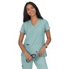 KOI Basics 373 Women's Becca Scrub Top Heather Sage S