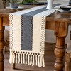 Blinsobeau Boho Table Runner with Tassels 60 Inches Long Fringes