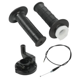 iolory Motorcycle Throttle Cable Kit,Mini Bike Replacement Accessories Throttle Assembly,Motorcycle Handlebar Grips with Twist Throttle & 47" Throttle Cables,Suitable for Motorcycles,Mini Bikes, ATVs