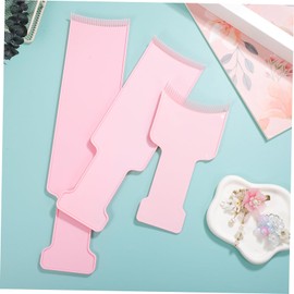 Healvian 3 Pcs Balance Board Hair Color Board Highlighting Board Foil Board Hair Highlighting Tools Balayage Hair Color Hair Dye Curved Comb Color Paddles for Hair Dyeing Brush Plastic Pink