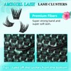 Lash Clusters Wet Look 168Pcs Eyelash Cluster Ultra-Thin Lash Band