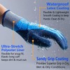 PROGANDA 2 Pairs Waterproof Work Gloves Superior Grip Gardening Gloves