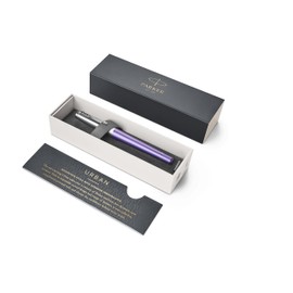PARKER Urban Rollerball Pen, Premium Violet with Fine Point Black Ink Refill (1931622)