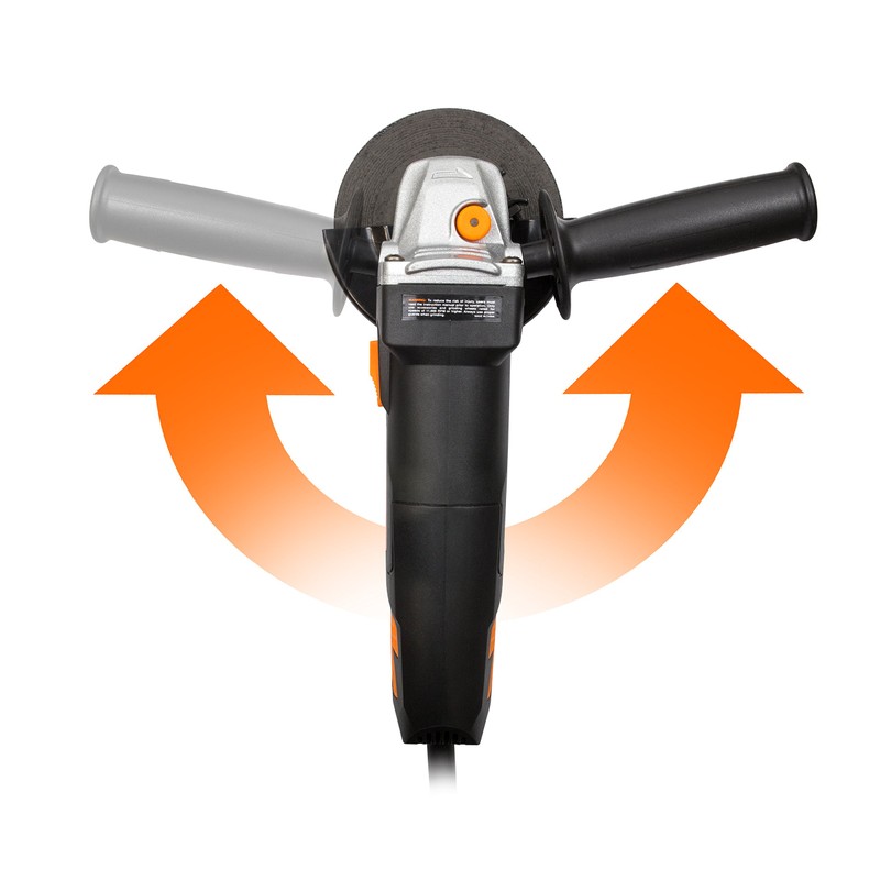 WEN 7-Amp Angle Grinder with 4-1/2-Inch Wheel and Reversible Handle