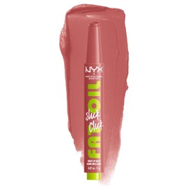 NYX Professional Makeup Fat Oil Slick Click, Brillo de Labios en Barra, Cuidado e Hidratación Duradera Hasta 12H, Brillo Intenso y Suavidad, Color Vibrante, Tono Caption This, 2 g