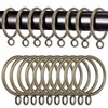 WYIPOLZI 50 Pack 38mm Antique Brass Curtain Rings, Metal Drape