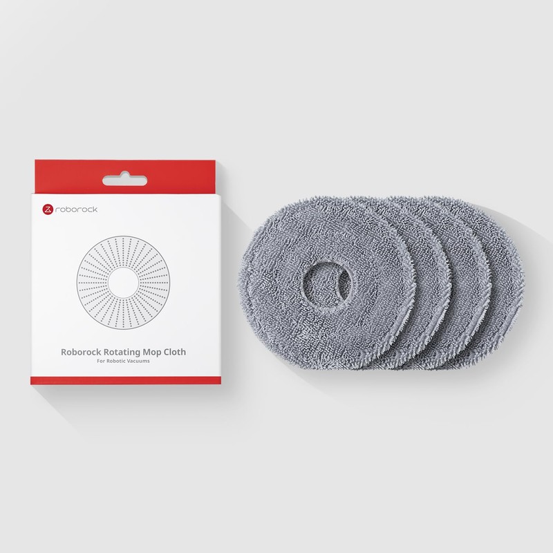 roborock 4 Pack Microfiber Mop Cloths Qrevo CurvX Robot Vacuum,