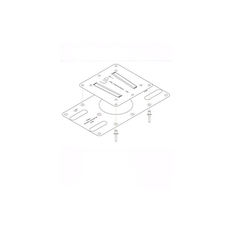 PAW International 200mm x 100mm Polymer RV TV Adapter KIT
