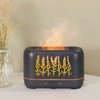 200ml Essential Oil Diffuser Hollow Out Quiet Diffuser with Flame
