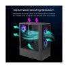 GAMDIAS Gaming ATX Mid Tower PC Computer Case w/Tempered Glass,