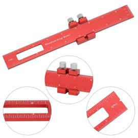 QWORK Precision Woodworking Pocket Ruler – Metric & Inch Measurements, 12/8/6 Inch Sizes, for Marking and Measuring
