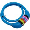 Land-Haus-Shop® Bicycle Number Lock, 65 cm, Coated Steel Rope, Bicycle,