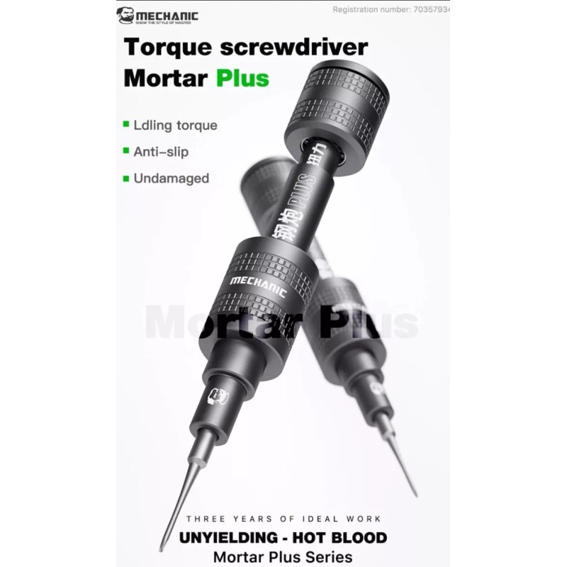 mechanic Mortar Plus, TORQUE Screwdriver, T2 Torx ANTI-SLIP Mechanic