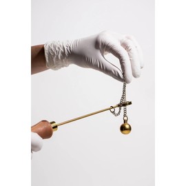 ‘s Gravesande’s Ring, Ball and Ring Thermal Expansion Demonstration, Educational Science Tool, Solid Brass with Wooden Handle