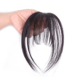 Bangs Hair Clip Hair Bangs Front Fringe Bangs Hair Clip Refine Facial 3D Hair Bangs Dark Brown Hair Extensions para Cosplay Party