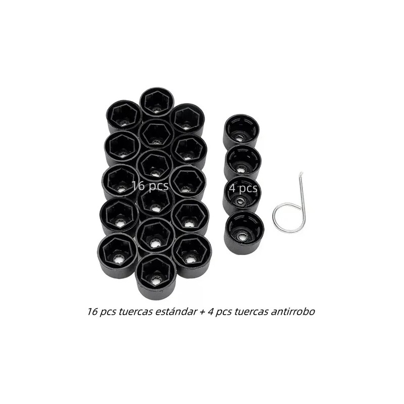 20 Pcs Tapones Cubre Birlo Volkswagen Jetta Golf Accesorios