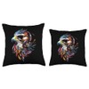 Falcon Kestrel Falcons Hunting Peregrine Birds Falconry Throw Pillow