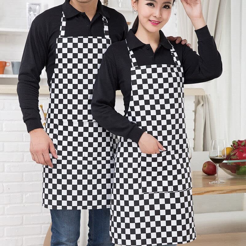 2PCS Apron with Pocket Chef Butcher Kitchen Restaurant Cook Wear