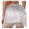 Sequin Skirt Space Rave Silver Metallic Glitter Skirt Beyonce Renaissance