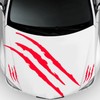 2Pcs Car Hood Cover Sticker Claw Mark Style Universal Engine