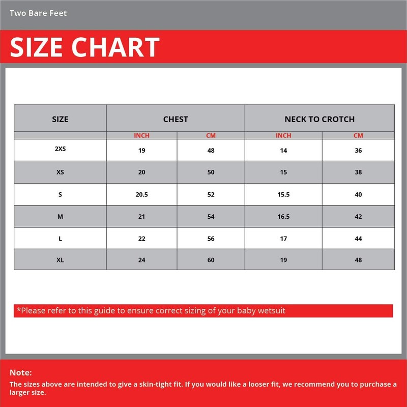 Two Bare Feet Lycra Arm Wetsuit for Baby Kids Children