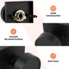 Haidms Black Passage Door Knobs Interior, Heavy Duty Round No