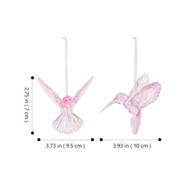 EXCEART Adornos De Colibrí Acrílicos 3 Piezas Colgantes De Pájaros Decoración para Hogar Patio Fiesta con Detalles Realistas Y Superficie Lisa Pulida
