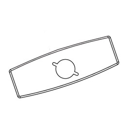 Moen 104426 Commercial 4-Inch Deckplate for Models 8302 and 8303, Chrome