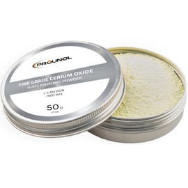 PROUNOL Cerium Oxide 50g – Fine Grade Glass Polishing Solution Powder – TREO 99% - 2.5 microns