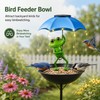 Solar Frog Bird Feeder Garden Light for Outdoor Décor –