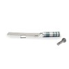 Yair Emanuel Challah Cuchillo para pan con salero desmontable en