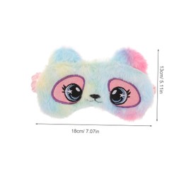 FRCOLOR Cute Animal Eye Mask for Plush Sleep Cover for Teens Adults Light Blocking for Nap Travel Home Use Adorable Cartoon Design for Comfortable Sleep