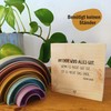 Am Ende wird alles gut Holzbild + Reagenzglas zum Hinstellen