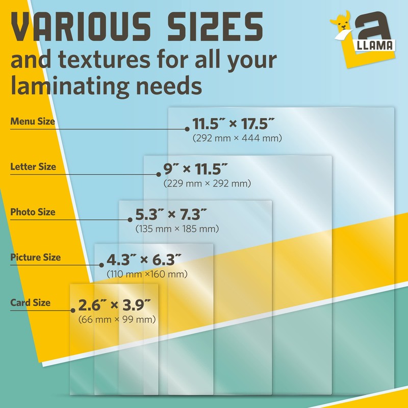Thermal Laminating Pouches, 9 x 11.5 Inches, 5 Mil Thick,