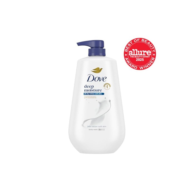 Dove Body Wash Pump, humectación profunda, 34 oz