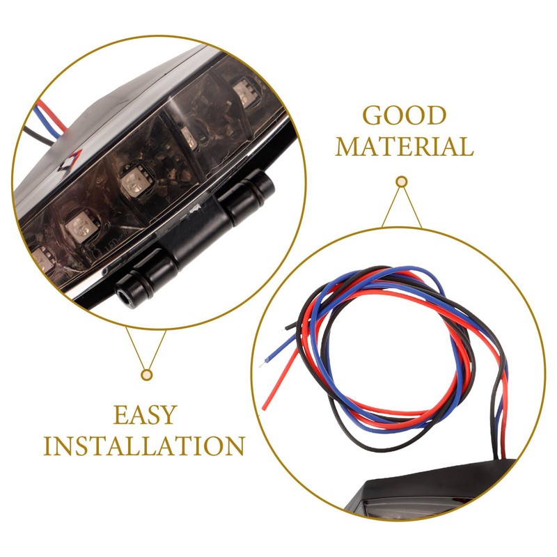 iplusmile Motorcycle Tail Light Assembly High Brightness Led Running Brake