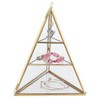 Jewelry Storage Rack Pyramid Shape 3 Layers Decorative Display Stand