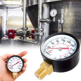 beduan Air Pressure Gauge, 1/4" NPT Male 1-200 PSI 2" Dial Utility, Multiple Function Regulator Gauge for Fluid Compression Fitting, Spigot Adapters, Garden Hose