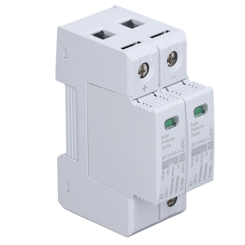 DC Solar PV Surge Protector 2P 10 To 20KA 35mm