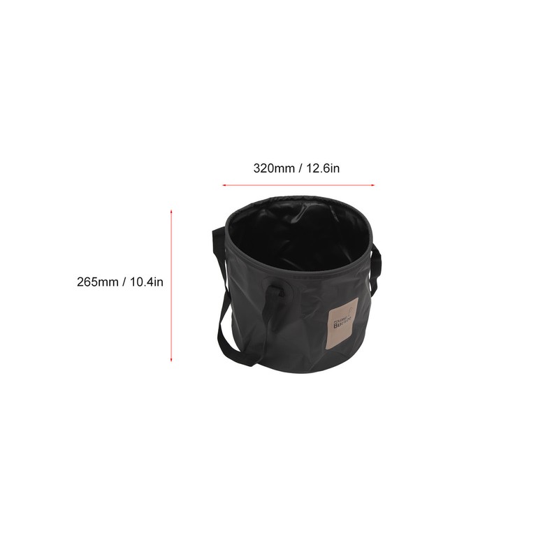 20L Portable Camping Bucket PVC Folding Water Bucket High Capacity