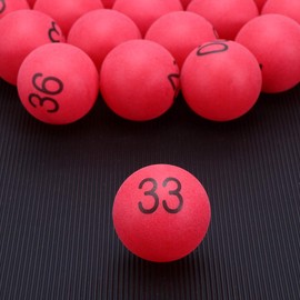 Toyvian Pack of 100 Small Pong Balls Lottery Balls with Numbers Numbered Pong Balls Play Balls Made of Plastic Pong Balls Enamel Tableware Capsules Ball Table Tennis Number Ball Machine Child