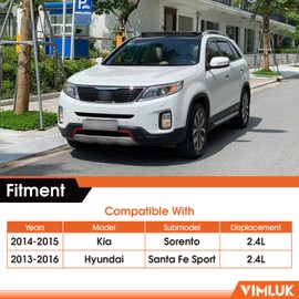 VIMLUK 52598 Exhaust Flex Pipe for 2014-2015 Kia Sorento2.4L& 2013-2016 Hyundai Santa Fe Sport 2.4L Part Number: 286102W300 (VK-52598)