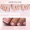 SIVZUMO Pack of 24 12 Sizes Toenails Shiny Press On