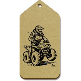 10 x Large 'Amphibious ATV 4 Wheeler' Wooden Gift Tags (TG00126803)