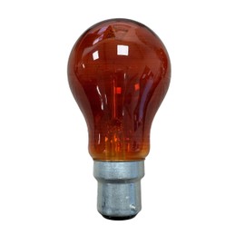Unibulb Fireglow Red Lightbulb, 40W, GLS B22 Bayonet, 390 Lumens, Instant-on, Dimmable, Pack of 2