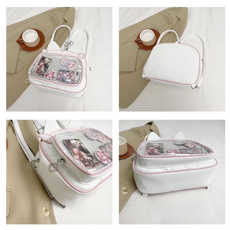 PandaSays Pain Bag, Pushing Bag, Shoulder Bag, Showing Bag, Clear,